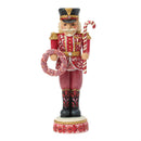 Soldier Nutcracker Figurine Pink And Red