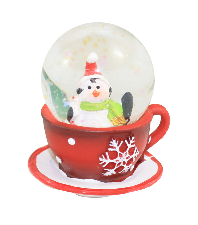 Teacup Snow Globe - - The Country Christmas Loft