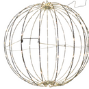 24 Inch Electric Foldable Metal Sphere With 220 Warm White Micro Led Lights - Christmas >> Lighting - by Gerson - view 2
