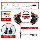 33 Foot LED C-9 Multifunction Light Set - Multicolor