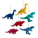 Fuzzy Colorful Dinosaur Ornament - - Christmas >> Ornaments >> Animals - by Kurt Adler