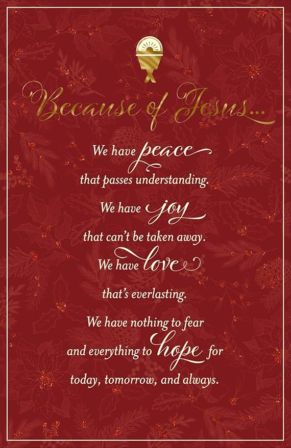 Because of Jesus - 18 Christmas Boxed Cards and Envelopes