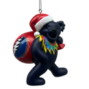 Grateful Dead Bear with Toy Bag Ornament -