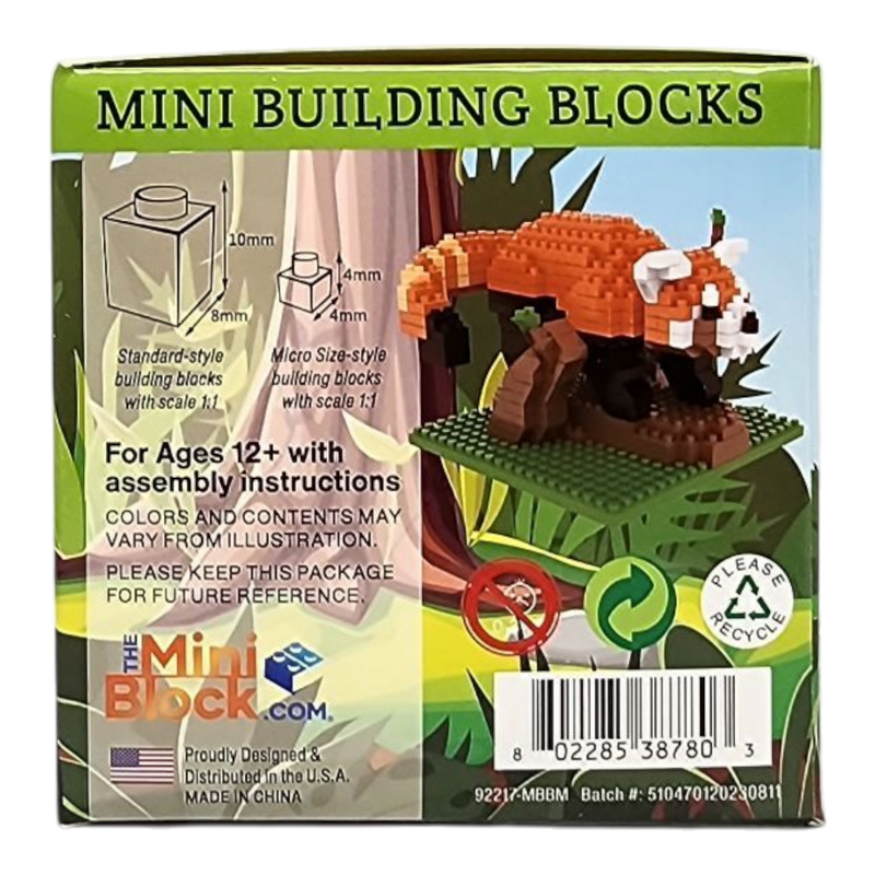 Mini Building Blocks - Red Panda