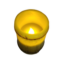 3X4 Carved Bamboo Texture Wax LED Candle