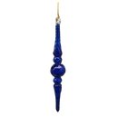 Outer Swirl Icicle Glass Ornaments - Cobalt - Christmas >> Ornaments >> Egyptian Glass - by Egyptian Museum
