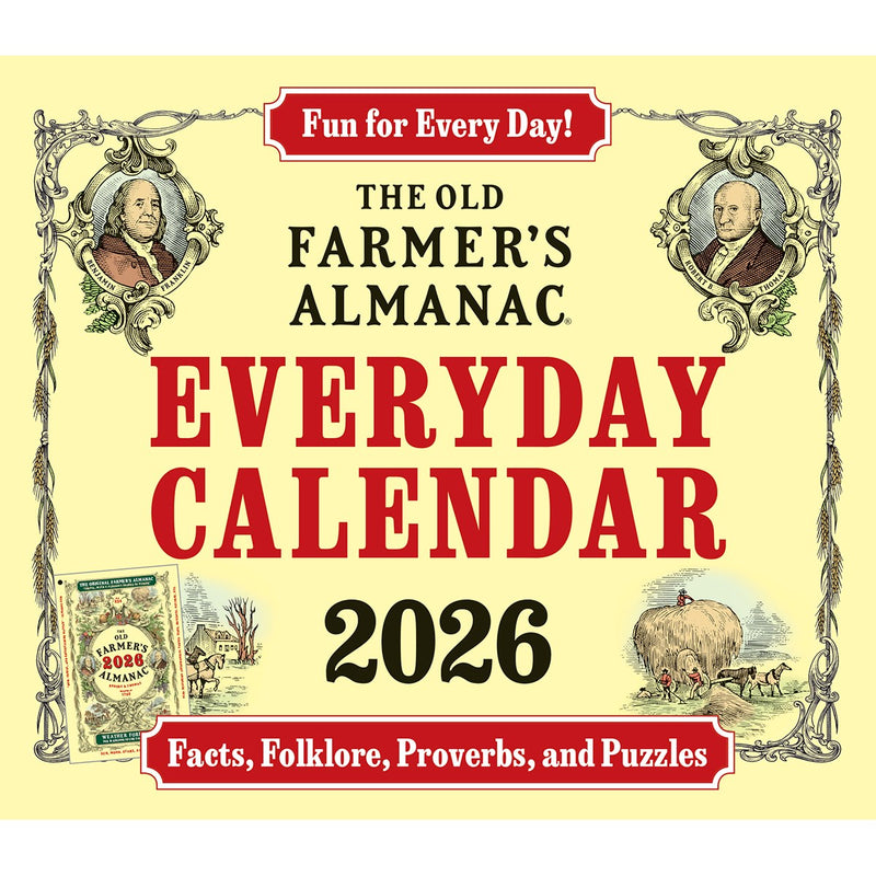 2026 Farmers Almanac Page A Day - Facts, Folklore, Proverbs and Puzzles
