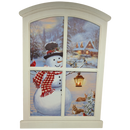 Lighted Winter Window Wall Hanging - Snowman's Forest Friends