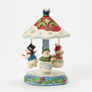 Rotating Snowman Carousel Figurine