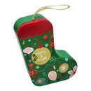 Christmas Stocking Cookie Tin Ornament - Merry & Bright