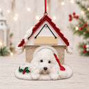 Ceramic Doghouse Ornament - Maltipoo - Animals - by E&S Pets - view 2