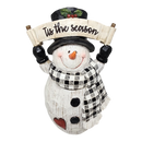 Cheerful Snowman Figurine - - Christmas >> Figurines - by Gerson - view 2