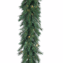 9'x14" Aspen Spruce Garland - LED Warm White Lights - Christmas >> Garland - by Gerson
