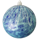8" (200mm) Commercial Shatterproof Ball Ornament - Serenity with Sponged Glitter - Christmas >> Ornaments >> Shatterproof - b