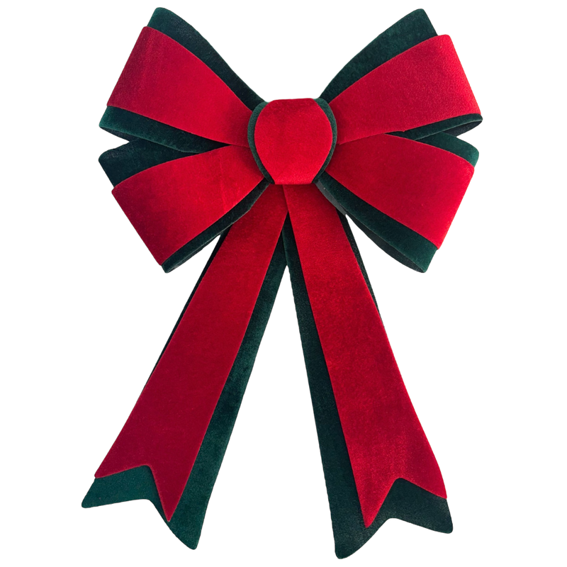 Grand Holiday Velour Bow