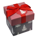 Gift Box Cube for Gift Cards - 3" x 3" - Greyscale Trees