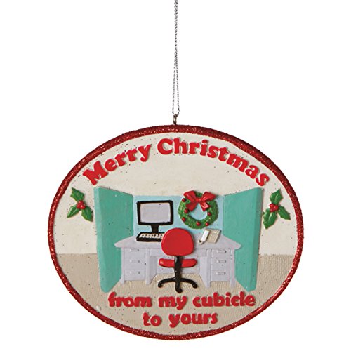 Merry Christmas Cubicle Ornament - The Country Christmas Loft
