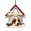 Ceramic Doghouse Ornament - Basset Hound - Animals - by E&S Pets