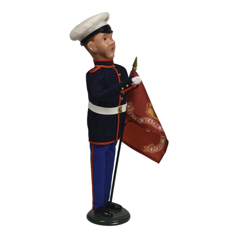 Marine Man with Flag - Caroler