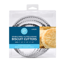 Double Sided Biscuit Cutter Stainless Steel 6 Piece Set - Cookie Cutters - by R&M International