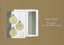 Foil Accented Embossed Cards (Gold Ornaments with "Deck the Halls")
