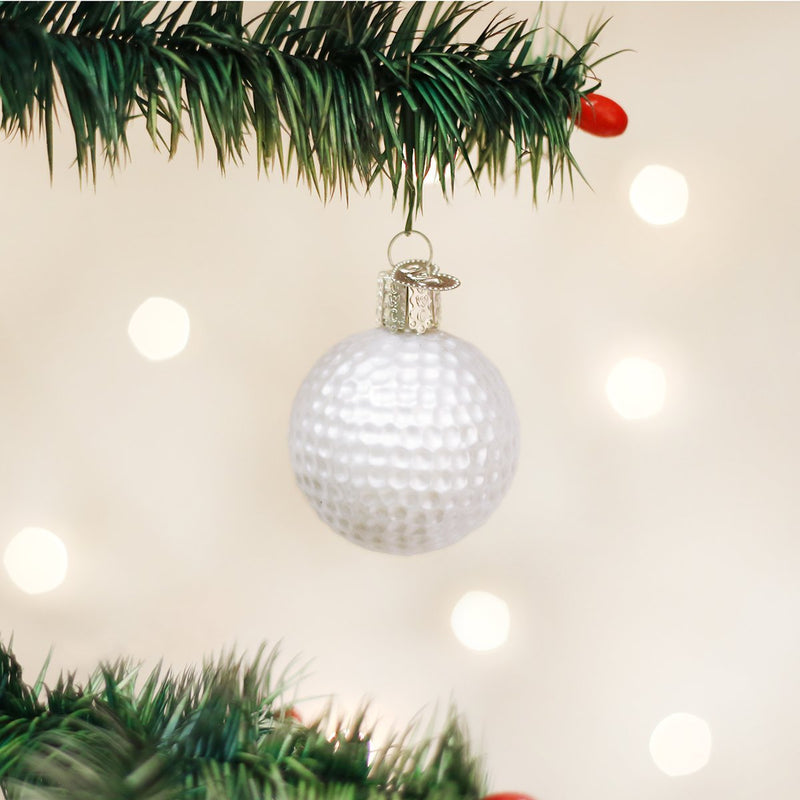 Golf Ball Glass Ornament - The Country Christmas Loft