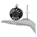 Hockey Puck Glass Ornament - Christmas >> Ornaments >> Glass - by Old World Christmas - view 4