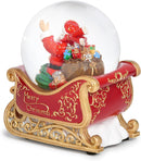 Musical Santa in Sleigh Glitterdome