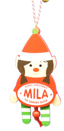 Dancing Wooden Ornament (L - Z) -