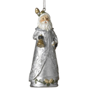 Silver Vintage Santa Ornament - - Christmas >> Ornaments >> Santa Claus - by Gerson - view 3