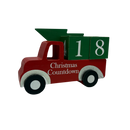 Wood Country Christmas Red Truck Christmas Countdown Calendar