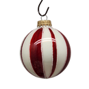 Krebs Value Glass Ball 4 pack - Peppermint Stripe