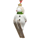 Wooshing - Skiing Snowman Ornament