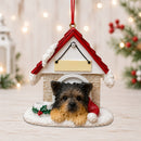 Ceramic Doghouse Ornament - Yorkie - Animals - by E&S Pets - view 2