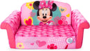 Marshmallow Furniture, Children's 2-in-1 Flip Open Foam Compressed Sofa, Minnie Mouse
