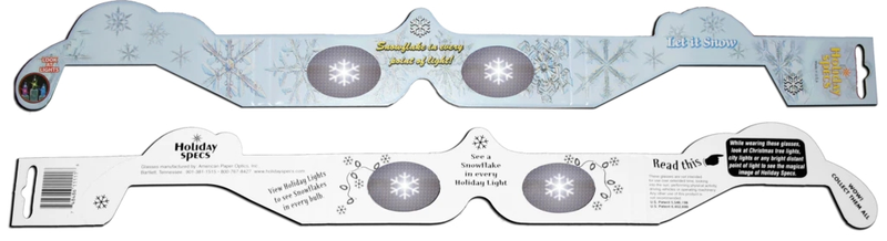 3D Glasses - Snowflakes