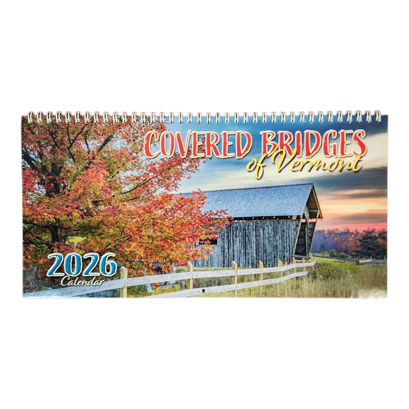 2026 Covered Bridges Panoramic Wall Calendar
