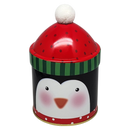 Gift Tin with Pom Pom Hat - Penguin