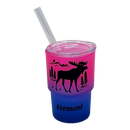 Vermont Glass Moose 2oz Shooter - Mountain Sunrise