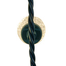 100-Light Warm White LED Faceted C9 Green Wire String Lights - Christmas >> Lighting - by Kurt Adler - view 3