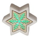 Color Changing Dolomite & Wood Decor - Snowflake - Christmas >> Decor - by Gerson - view 2