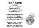 The F-Bomb Charm - A Playful Outlet for Stress Relief - Gift Shoppe >> Jewelry >> Charms and Worry Stones - by Ganz
