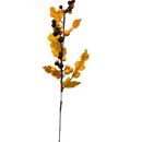 Orange/Burgandy Grape Cluster Spray  With Autumn Leaves 15 1/2 Inch