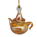 Egyptian Glass Teapot Ornaments - Etched Gold