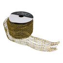 Glitter Mesh Ribbon - 2.5" x 5 Yard - - Ribbon - by Gerson - view 3