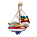 Sailboat Glass Ornament - Christmas >> Ornaments >> Sports - by Old World Christmas - view 2
