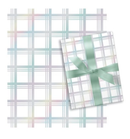 Prismatic Foil Roll Wrap - 30" Wide - Holographic Plaid