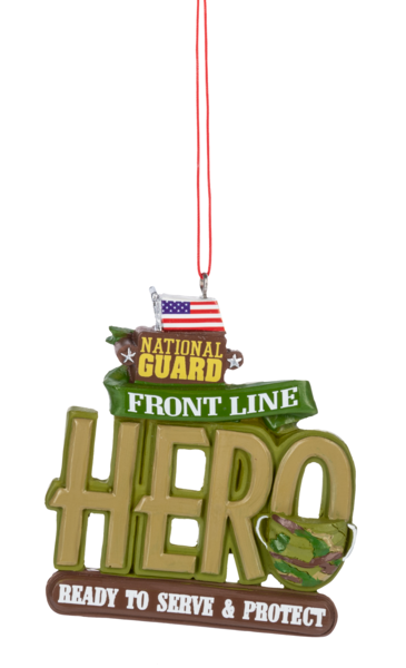 National Guard Hero Ornament - Front Line