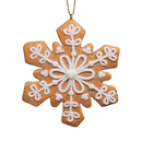 Gingerbread Snowflake Cookie Ornament -
