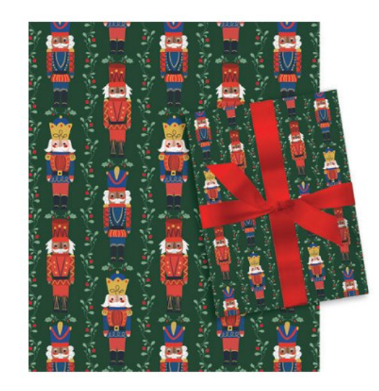 Classic Wrapping Paper - 80 Square Feet - Nutcrackers
